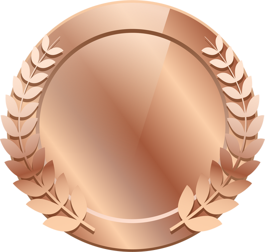 Bronze Medal Wreath Illustration